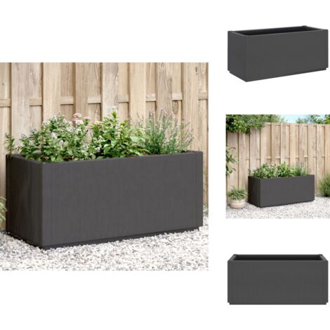 Jardinière avec treillis - VIDAXL - Gris foncé - 120x120x136 cm Jardinière avec treillis - VIDAXL - Gris foncé - 120x120x136 cm