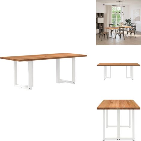 Table à Manger Toshilian - Design Moderne Chêne Fumé 140x74,5x76 Cm - Parfait Salle à Manger & Cuisine