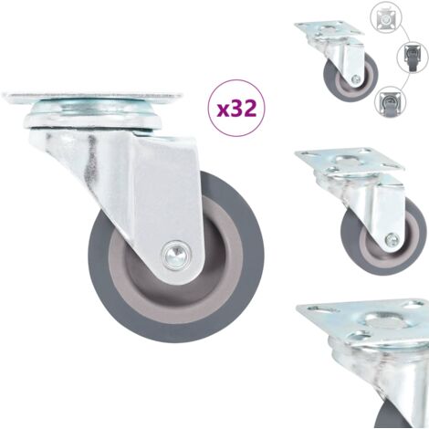 Tofficu Roulettes Pivotantes Métalliques 16 Mm Renforcées Pour Tofficu Roulettes Pivotantes Métalliques 16 Mm Renforcées Pour