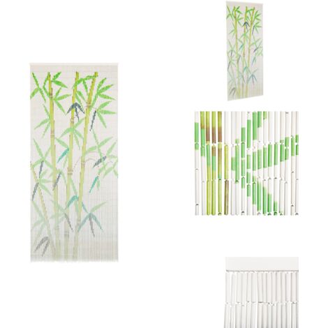 vidaXL Insect protection door curtain bamboo 90x200 cm (45739) au meilleur prix sur