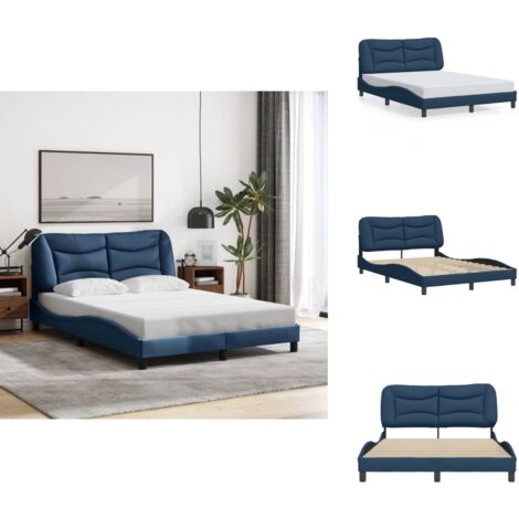 Cadre De Lit Sans Matelas Taupe 200x200 Cm Tissu VidaXL | Leroy Merlin