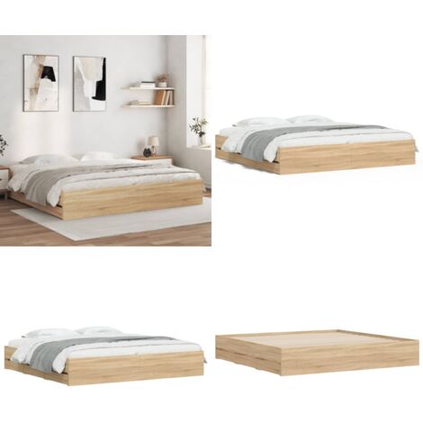 Cadre de lit 180x200 cm Bois de pin massif DIOCHE7807118429630