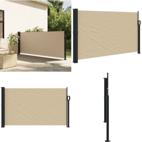Auvent Latéral Rétractable Anthracite – 117x300 Cm, Polyester Enduit PU – Pour Terrasse, Balcon, Brise-vue - 11