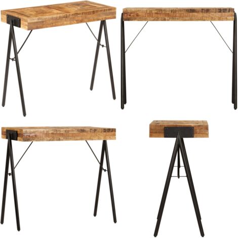 Table console Bois de manguier massif 80x40x75 cm - Table Basse ...