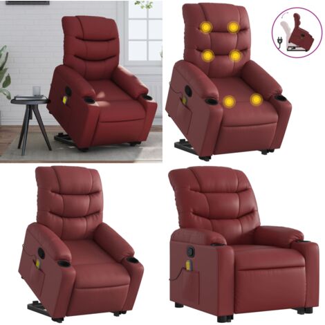 COMHOMA Fauteuil Relaxant Massant Chauffant Pivotant Inclinable pour