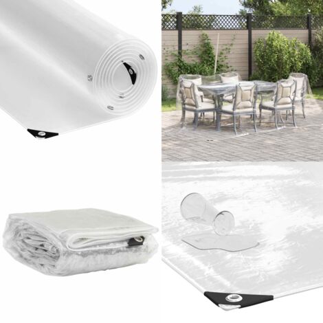 Bâche De Couverture étanche Protection En PE Avec Oeillets 3x4 M 180 Gm Blanc 47541707