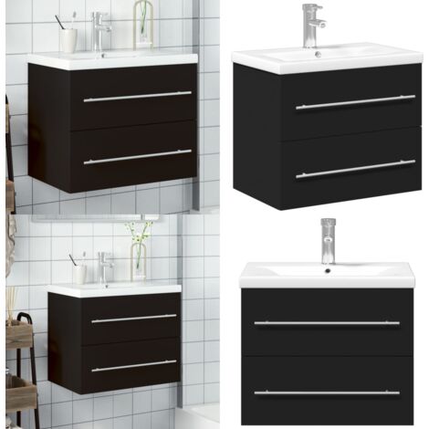 Meuble-lavabo Salle De Bain Monarch Abode – Double Montage – Noir Martelé – 21 Pouces