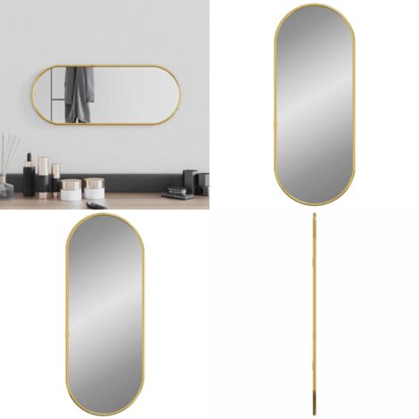 Grand miroir mural rococo ovale doré français En vente sur