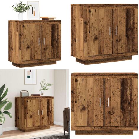 BUFFET CHÊNE FUMÉ 60x35x70 cm Bois d'ingénierie EUR 70,38 - PicClick FR