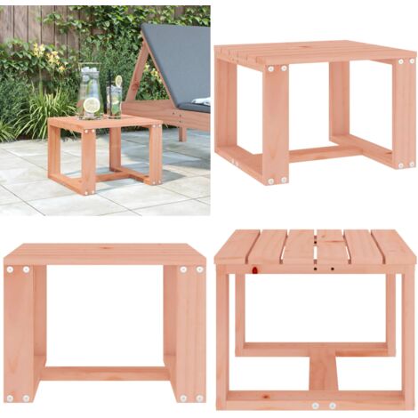 Table d'appoint de jardin noir 40x38x28,5 cm bois massif de pin | Leroy