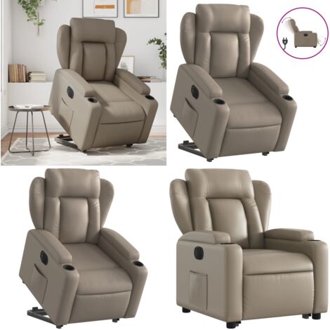 Fauteuil Inclinable électrique Gris Clair Tissu - Fauteuil Inclinable Électrique - Fauteuil