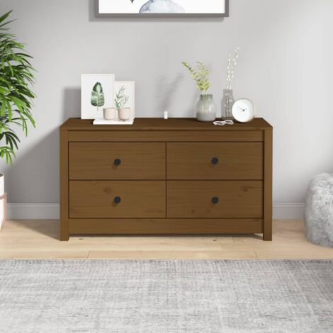 Armoire murale Marron miel 30x30x60 cm Bois de pin massif | Leroy Merlin