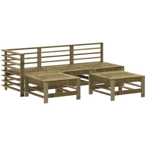 Générique Canapé D'angle Palette De Jardin Bois De Pin Imprégné,Mobilier De Jardin,Sièges De Jardin,Éléments Pour Canapés Modulables De Jardin-3066604