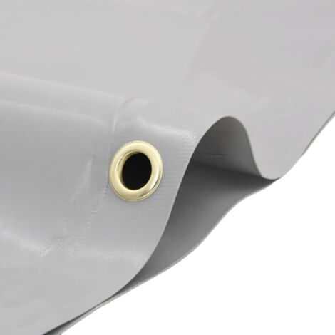 Bâche Grise En Vinyle 10 Oz Imperméable Et Durable Avec Bords Renforcés - Neuf, Par Northwest Tarp