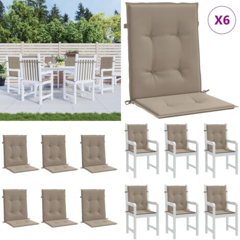 Lot De 2 Coussins Adirondack Taupe Tissu Oxford – Confort & Résistance Pour Chaise Jardin Extérieur
