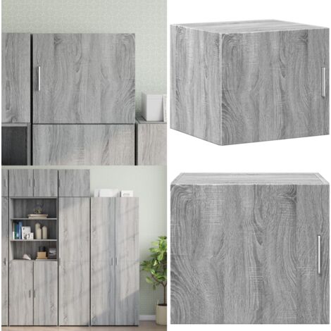 VidaXL Buffet Haut Sonoma Gris 45x42,5x185 Cm Bois D'ingénierie, Buffet, Placard, Armoire