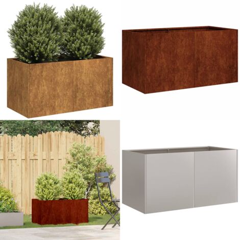 Jardinière Rouillé 60x60x45 cm Acier corten Jardinière Rouillé 60x60x45 cm Acier corten