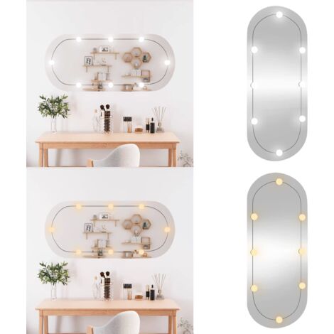 Miroir Télescopique Avec Lumière Et Tête Magnétique – Extensible 24-73 Cm – Pour Mécaniciens, Maquillage, Inspection