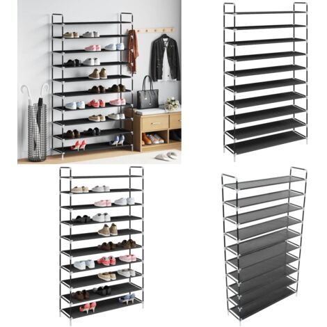 Armoire De Rangement Portable Avec 2 Barres Et 3 Tiroirs - Housse Anti-poussière, Montage Sans Outil