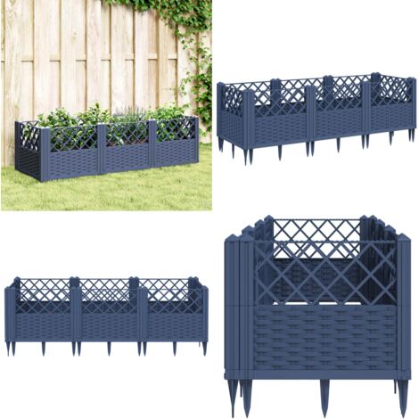 Jardinière en céramique Malibu bleu de 6 po