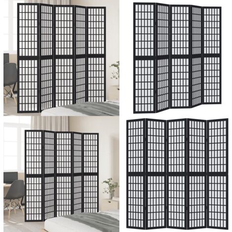 Cloison De Séparation 3 Panneaux Marron Foncé Paulownia Massif - Séparateur De Pièce - Écran D