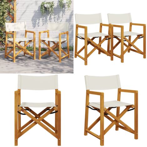 VidaXL 2x Chaises de Metteur en Scène Chaise Pliable Siège de Jardin Siège de Camping Plage Extérieur Terrain de Sport 47920 - Jardin VidaXL 2x Chaises de Metteur en Scène Chaise Pliable Siège de Jardin Siège de Camping Plage Extérieur Terrain de Sport 47920 - Jardin
