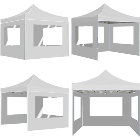 Tente De Chantier Pliante Jaune/blanc - Montage Rapide 30 Secondes, Dimensions ~1.90x1.80x1.80 M, Protection Pluie Pour Excavations Ou Jardin