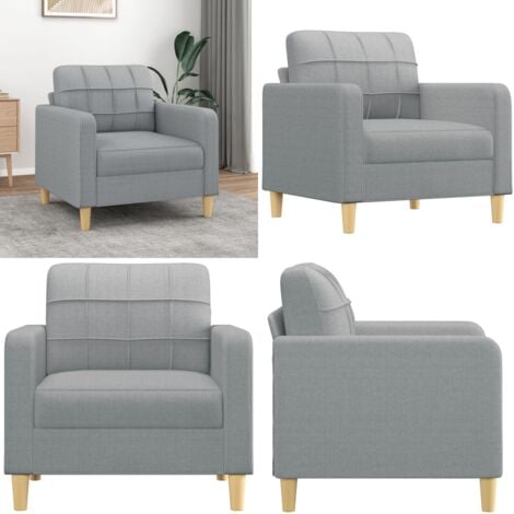 HOME DECO FACTORY, HD0366, Giulia Grey Wohnzimmersessel, Lounge Edition, Möbel, Sitz, Sofa Und Sessel, 68x96x75 Cm, Sitzhöhe 43 Cm, Grau