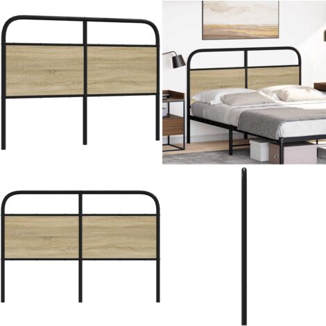 Tête De Lit En Bois Chêne Sonoma VidaXL - 140 Cm De Large, Design Minimaliste - Pour Chambre Moderne Ou Scandinave