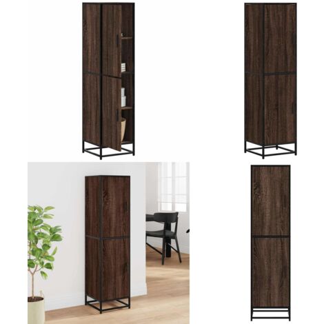 VidaXL Buffet haut chêne sonoma 62x36x121,5 cm bois d'ingénierie 834211 - Maison VidaXL Buffet haut chêne sonoma 62x36x121,5 cm bois d'ingénierie 834211 - Maison