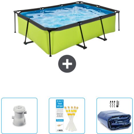 Exit-toys Piscine Exit Rectangulaire - 220x150x65 cm - 4-pièces SCB74 (1/3)