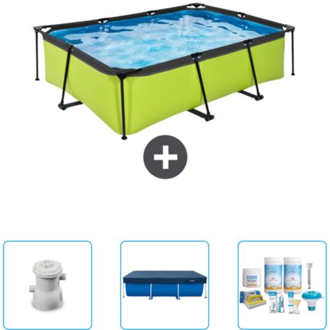 Exit-toys Piscine Exit Rectangulaire - 220x150x65 cm - 4-pièces SCB63 (1/3)