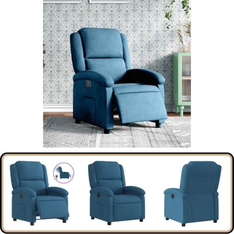 VidaXL Fauteuil Inclinable De Massage Électrique, Chaise De