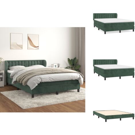 Sommier lattes de lit et matelas Gris fonc 80x200 cm Velours