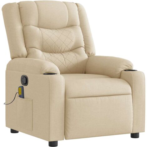 Fauteuil Inclinable Relax FCH Gris – Massage Chauffant, Repose-pieds électrique