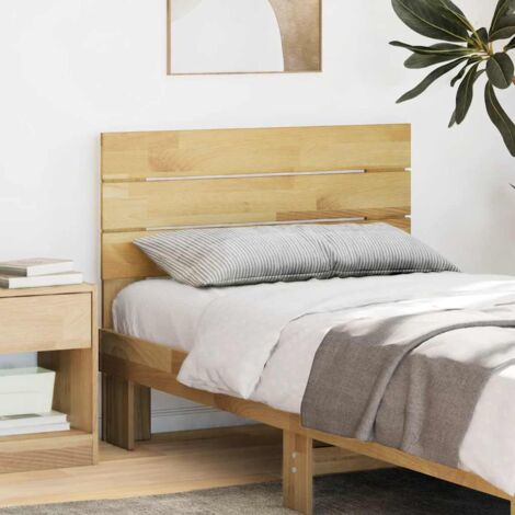 VidaXL Tête De Lit 120 Cm En Bois Massif De Chêne - Design Élégant Et Robuste