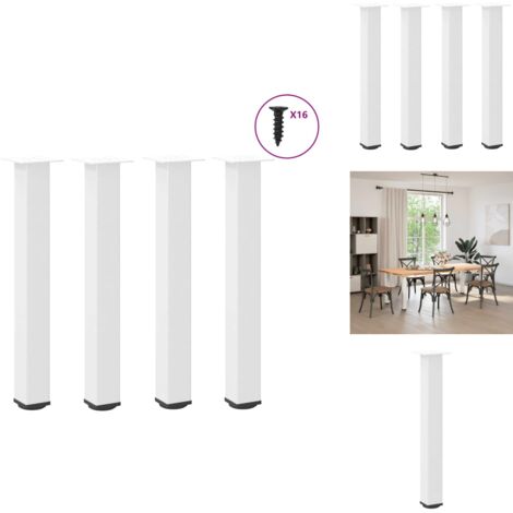 Pied de table de meuble blanc 72 cm pour creer votre table de salon DIY