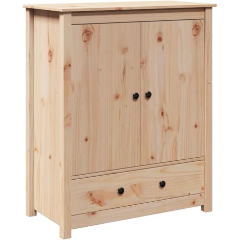 Buffet campagne L.150cm MAYA pin massif gris - Buffet