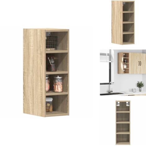Armoire suspendue vieux bois 30x29,5x60 cm bois d'ingénierie - Armoire