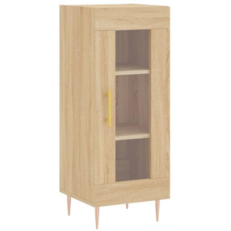 Vida Designs Commode Étroite 5 Tiroirs Blanc - Meuble Rangement Chambre Ou Bureau 36D X 34,5W X 90H Cm