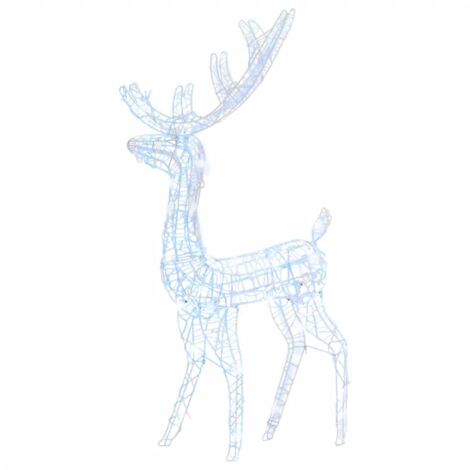 Figurine Lumineuse LED Cerf En Acrylique - Décoration De Noël Extérieure Et Intérieure DEUBA