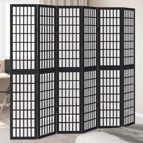 Cloison De Séparation Pliante 6 Panneaux 240 Cm Bambou Et Toile Cloison De Separation Separateur De Piece Ecran De Confidentialite Mur Decoratif Bambou 86460733