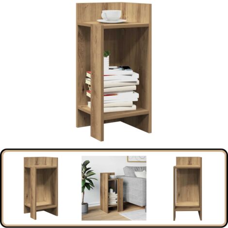 VidaXL Table D'Appoint Salle De Bain En Teck Massif 45x45x45 Cm – Meuble Coin Rangement Serviettes
