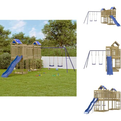 Aire de jeux d'extérieur bois de pin imprégné alsavelo - Balançoires et Aire de jeux d'extérieur bois de pin imprégné alsavelo - Balançoires et