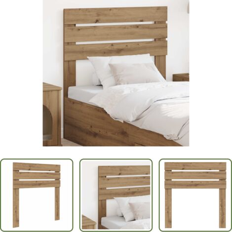 Tête de lit Chêne artisanal 100 cm robuste au design épuré