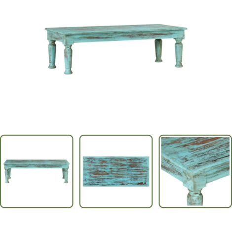 Bois recyclé - Table basse 110x50x34 cm Bois de récupération massif