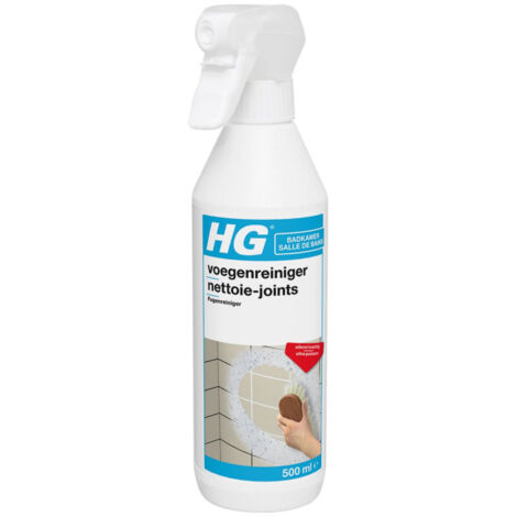 Nettoie-joints rénovateur pour carrelage – Élimine salissures tenaces – Bouteille spray 500 ml – Pour salle de bain et cuisine – HG