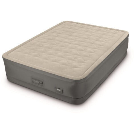 Intex – Matelas gonflable 2 places 203 x 152 x 46 cm – Gonfleur électrique intégré – Technologie Fiber Tech pour confort optimal – Poids max 272 kg
