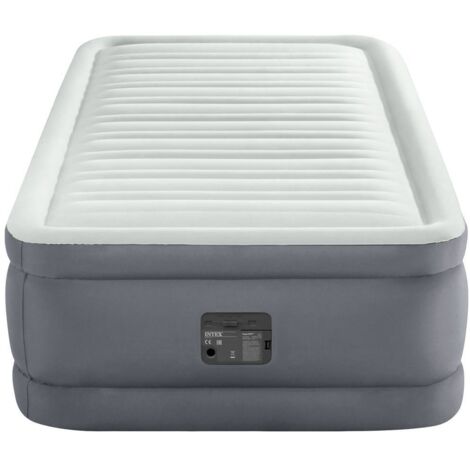 Intex 64902NP PremaireElevated Matelas gonflable (L x l x H) 1910 x 990 x 460 mm gris clair A397543 (1/8)