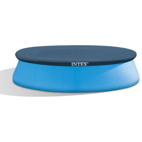 Intex – Bâche de piscine autoportée ronde 3,05 m – Épaisseur 0,175 mm – Rabat 30 cm – Pour hivernage et protection (1/5)
